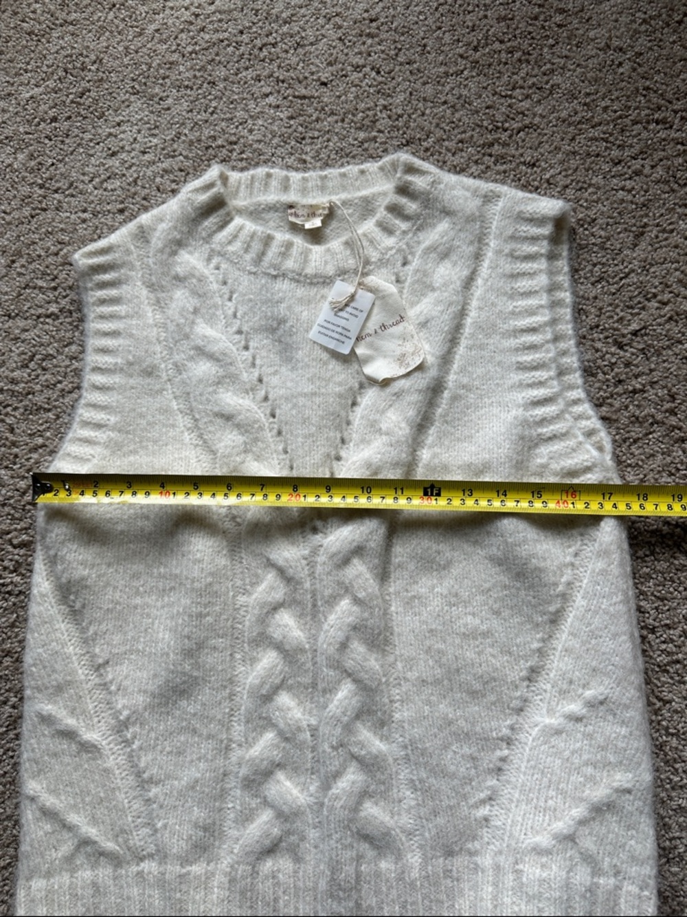 Hem & Thread Soft Sleeveless Sweater Vest - Picture 5 of 6